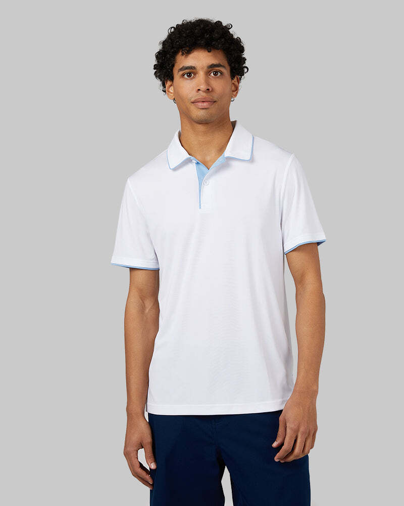 MEN'S STRETCH FLOW TIPPED POLO