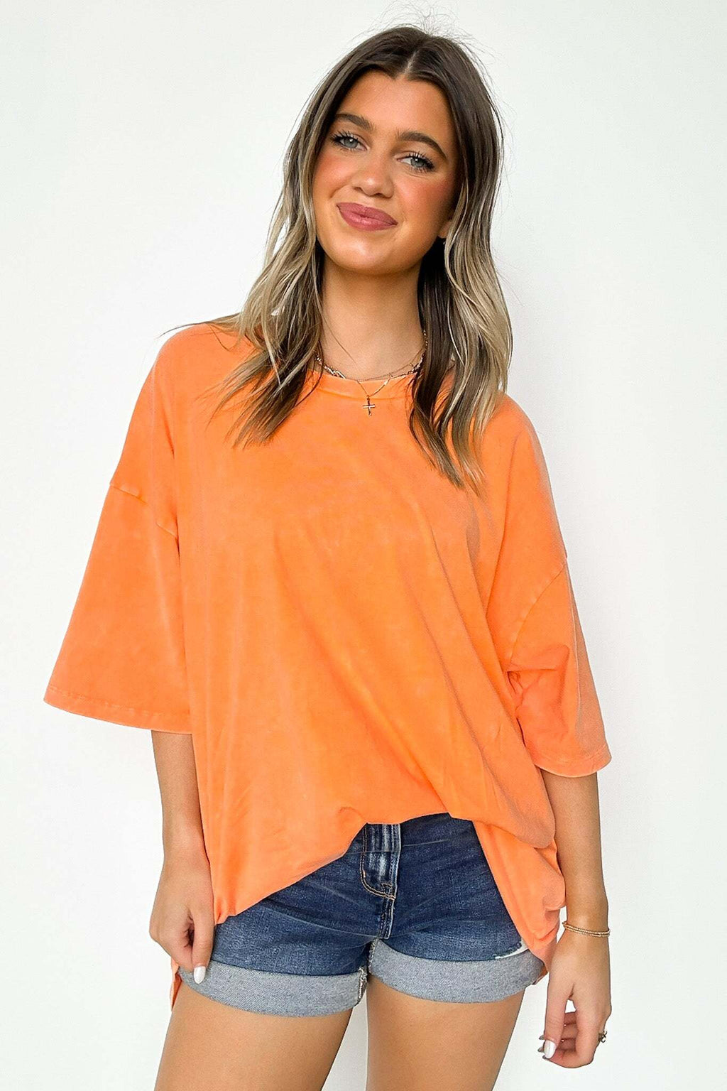 Weekend Awaits Mineral Wash Oversized Top - BACK IN STOCK