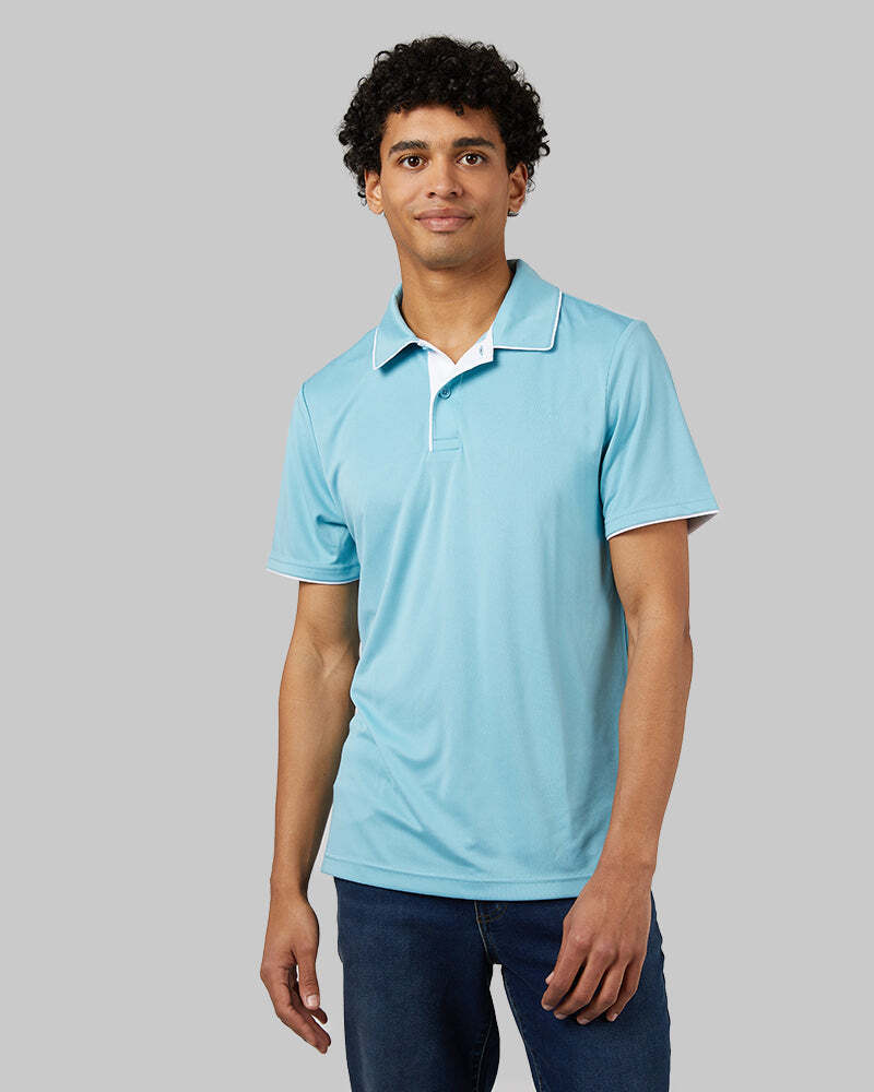 MEN'S STRETCH FLOW TIPPED POLO