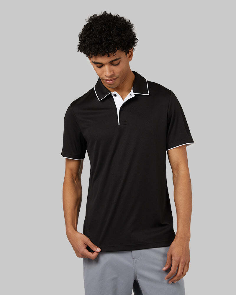 MEN'S STRETCH FLOW TIPPED POLO