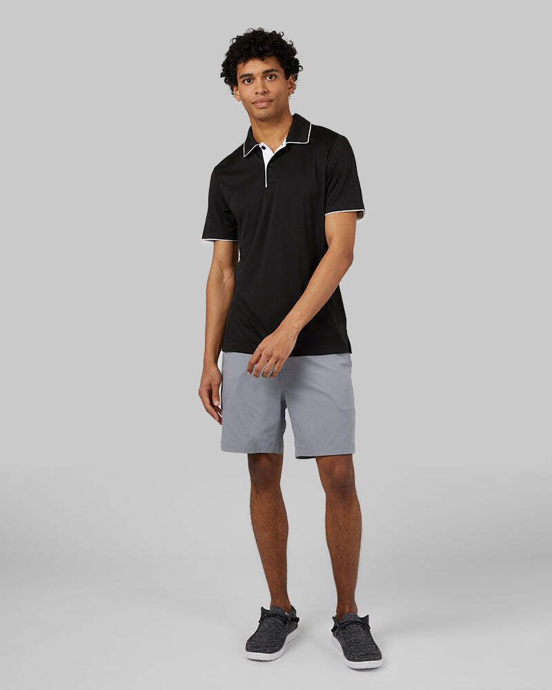 MEN'S STRETCH FLOW TIPPED POLO