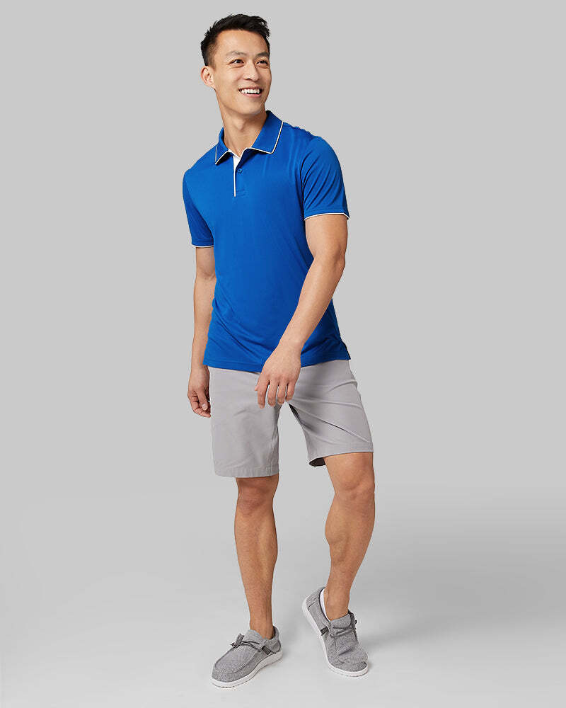 MEN'S STRETCH FLOW TIPPED POLO