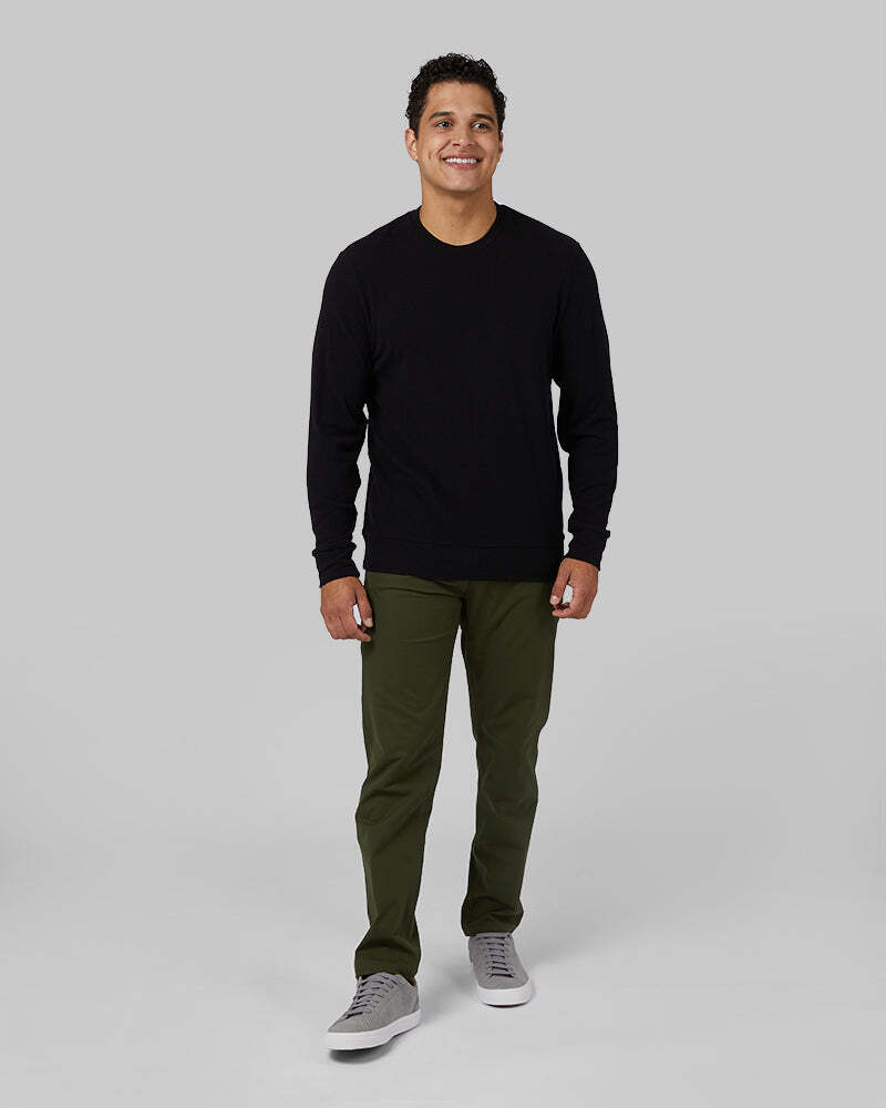 MEN'S SWEATER KNIT CREW TOP