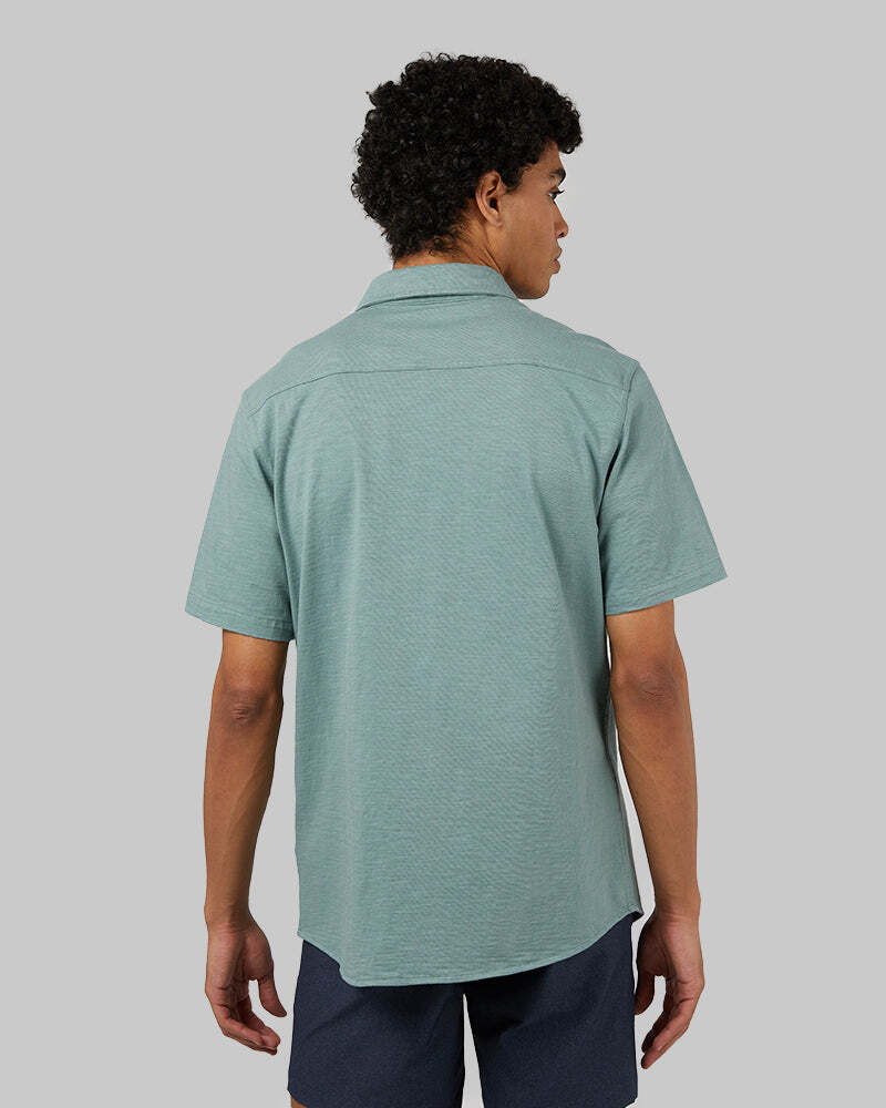MEN'S SOFT WASH KNIT SHORT SLEEVE BUTTON-UP