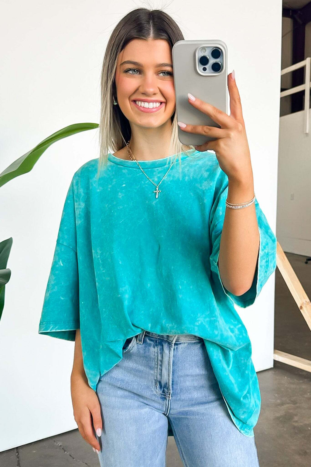 Weekend Awaits Mineral Wash Oversized Top - BACK IN STOCK