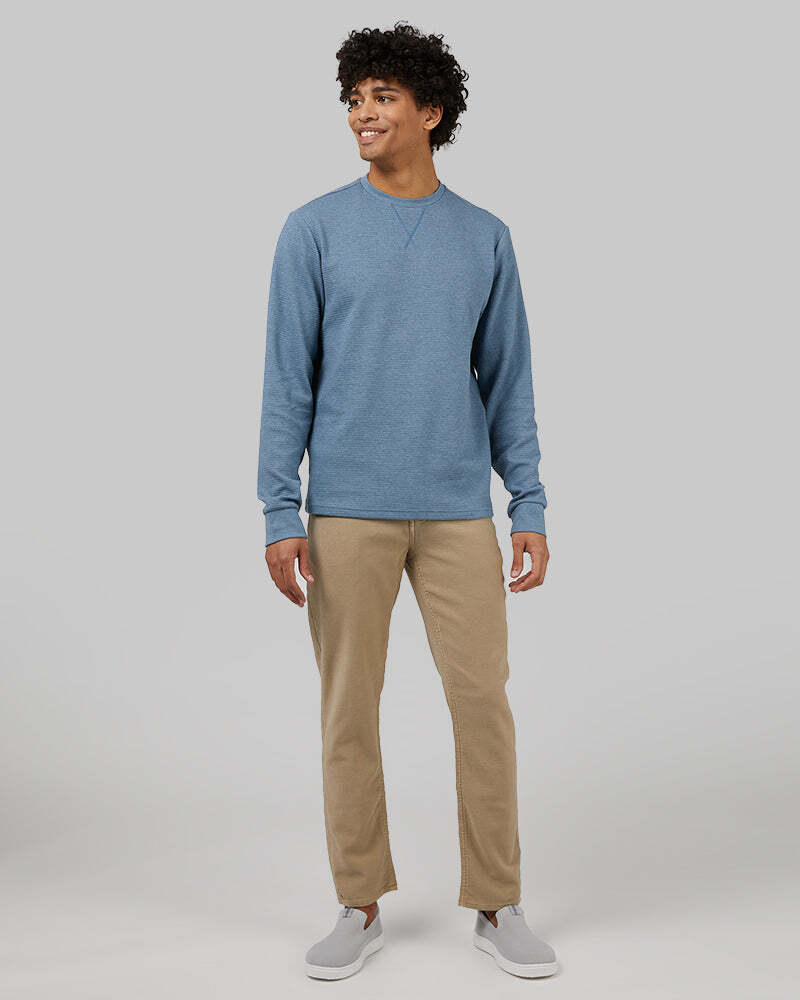MEN'S WAFFLE CREW SWEATSHIRT