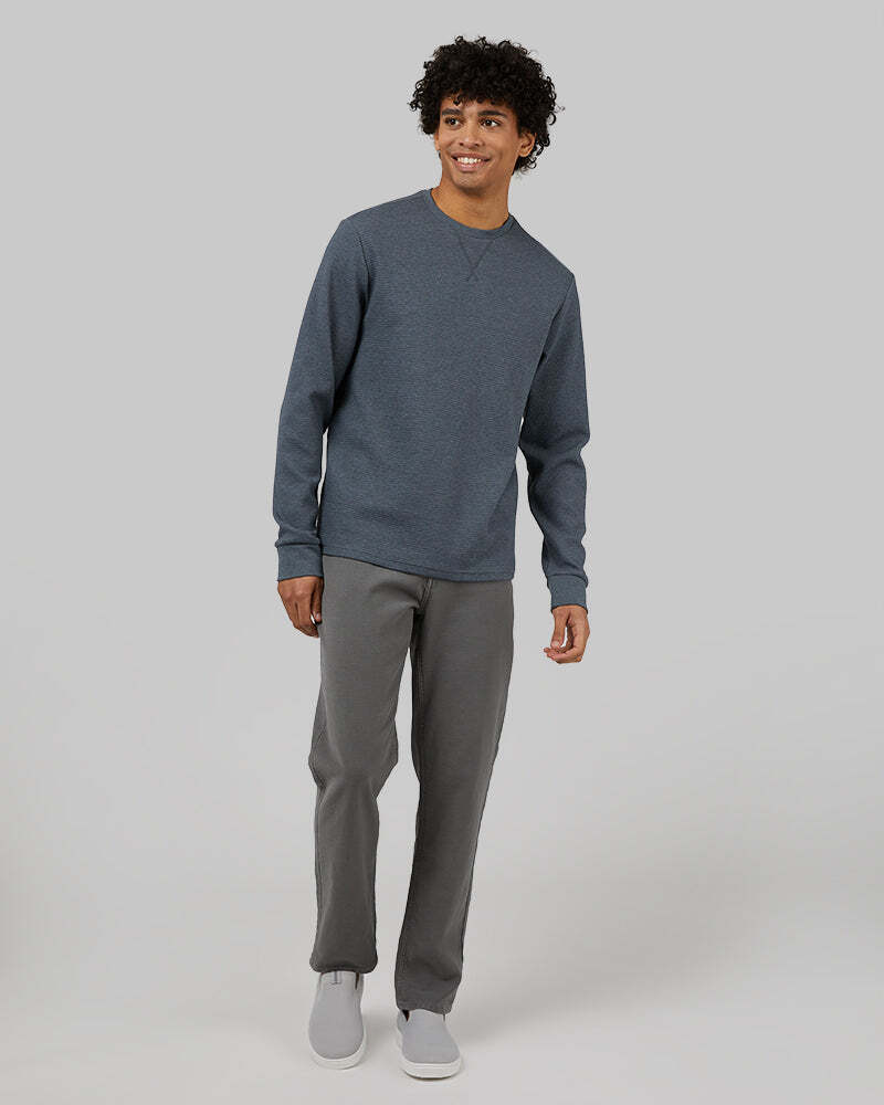 MEN'S WAFFLE CREW SWEATSHIRT